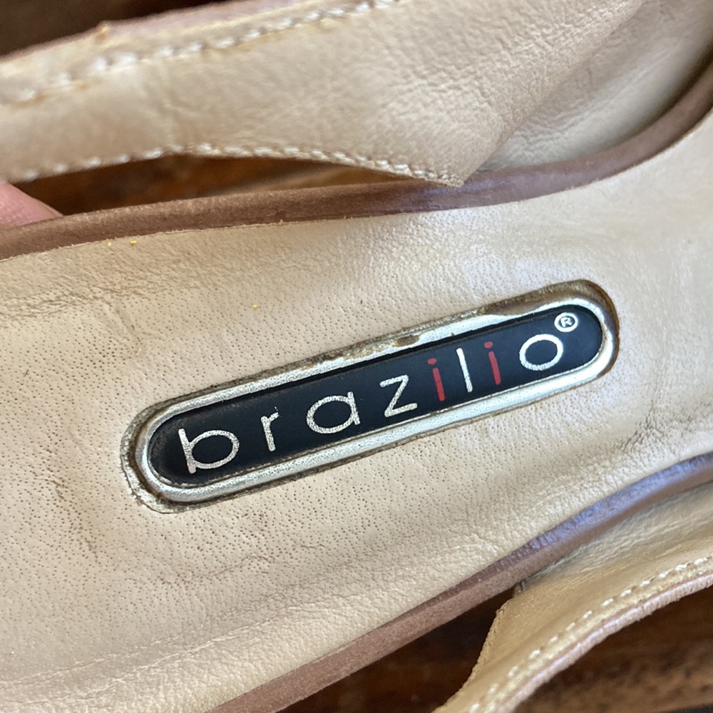 BRAZILIO platform heeled slingback Sandals - Picture 11 of 11